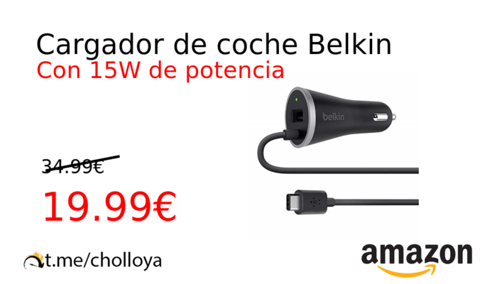 Cargador de coche Belkin