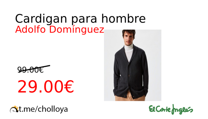 Cardigan para hombre