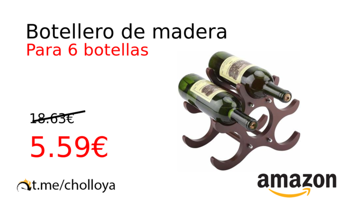 Botellero de madera