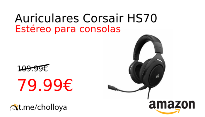 Auriculares Corsair HS70