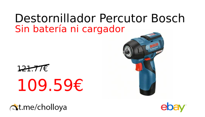 Destornillador Percutor Bosch