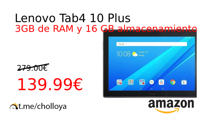 Lenovo Tab4 10 Plus