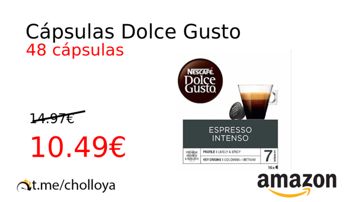 Cápsulas Dolce Gusto