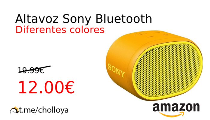 Altavoz Sony Bluetooth