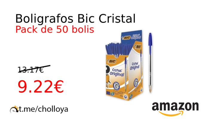 Boligrafos Bic Cristal