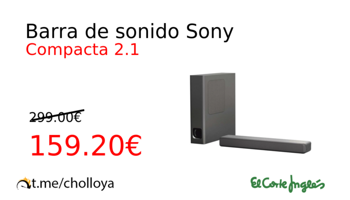 Barra de sonido Sony