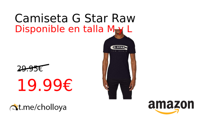 Camiseta G Star Raw