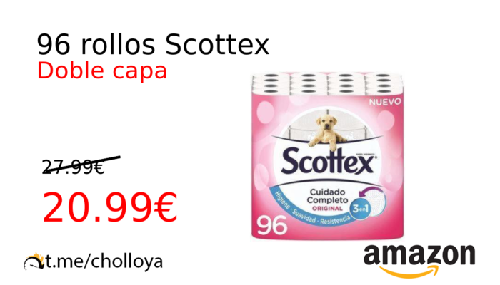 96 rollos Scottex