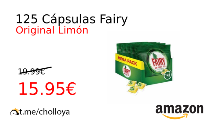 125 Cápsulas Fairy