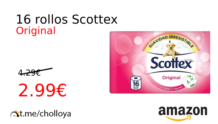 16 rollos Scottex