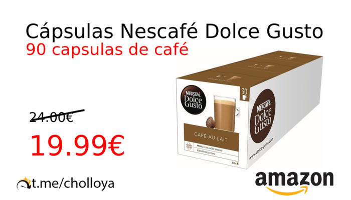 Cápsulas Nescafé Dolce Gusto