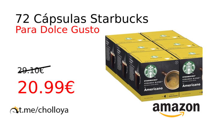 72 Cápsulas Starbucks