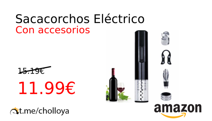 Sacacorchos Eléctrico