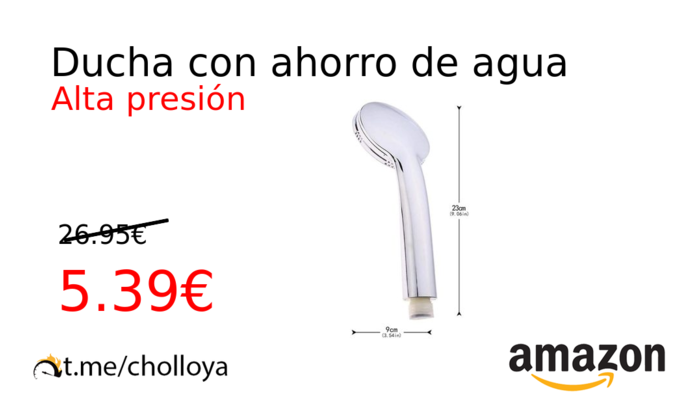 Ducha con ahorro de agua