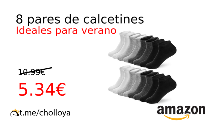 8 pares de calcetines