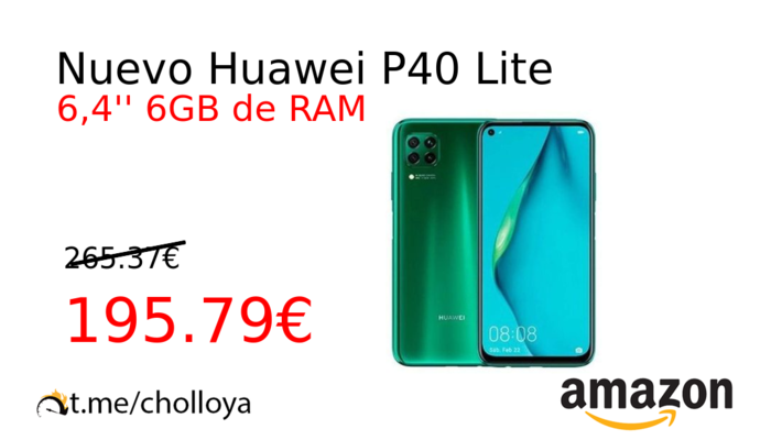 Nuevo Huawei P40 Lite