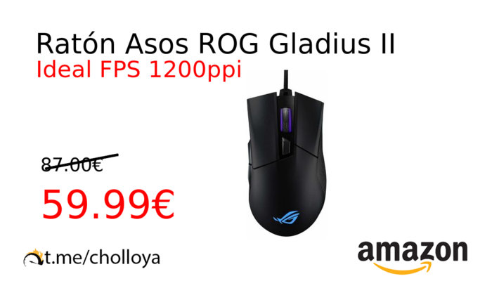 Ratón Asos ROG Gladius II