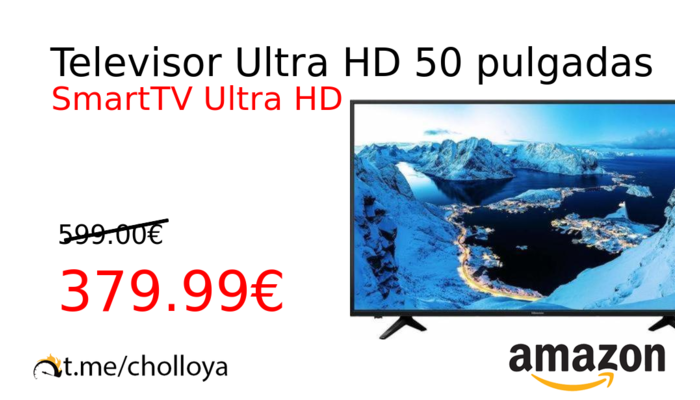 Televisor Ultra HD 50 pulgadas