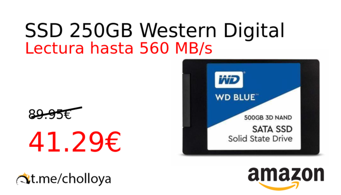 SSD 250GB Western Digital
