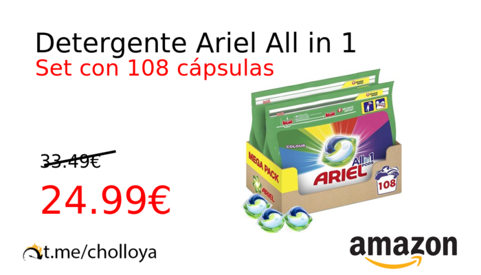 Detergente Ariel All in 1