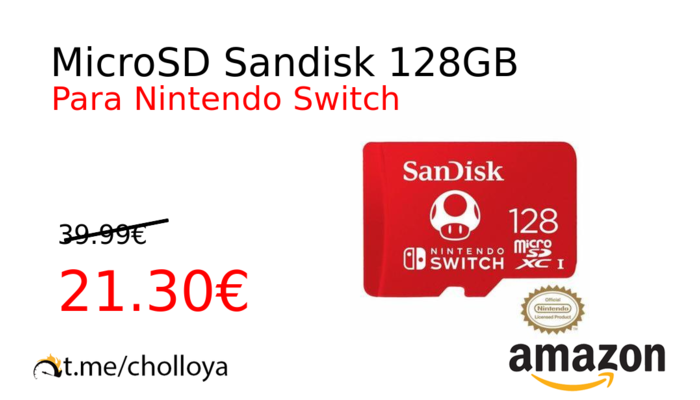 MicroSD Sandisk 128GB