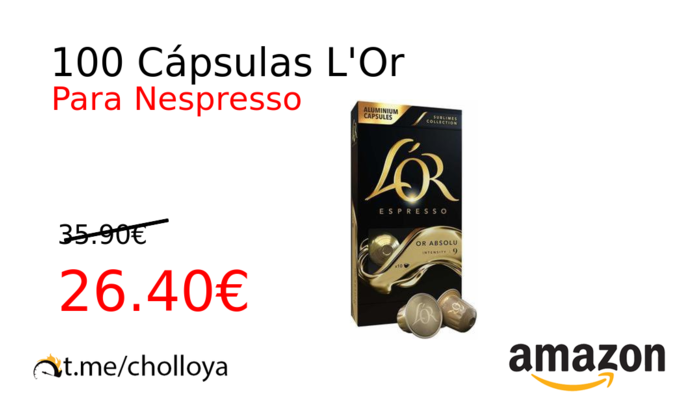 100 Cápsulas L'Or