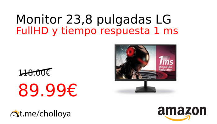 Monitor 23,8 pulgadas LG