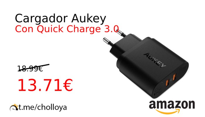 Cargador Aukey