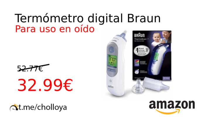 Termómetro digital Braun