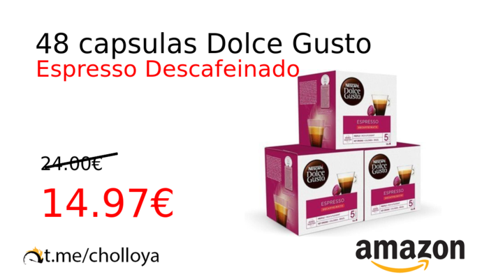 48 capsulas Dolce Gusto