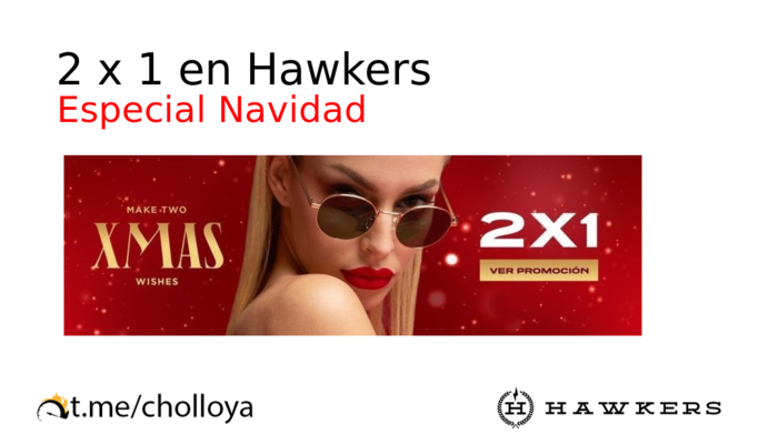 2 x 1 en Hawkers