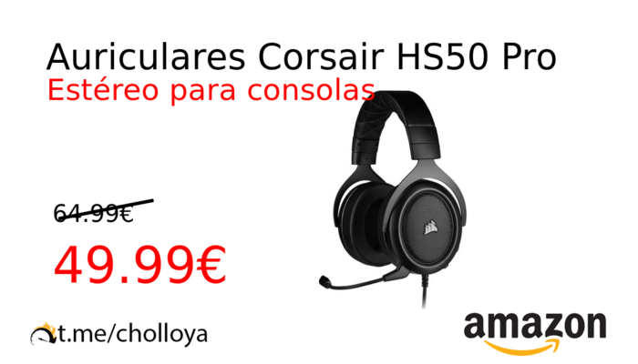 Auriculares Corsair HS50 Pro