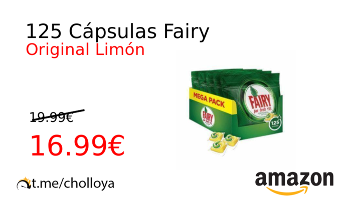 125 Cápsulas Fairy