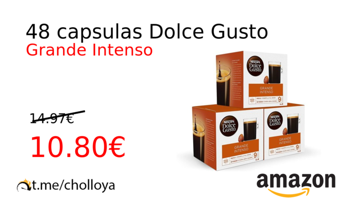 48 capsulas Dolce Gusto