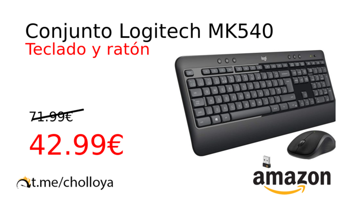 Conjunto Logitech MK540