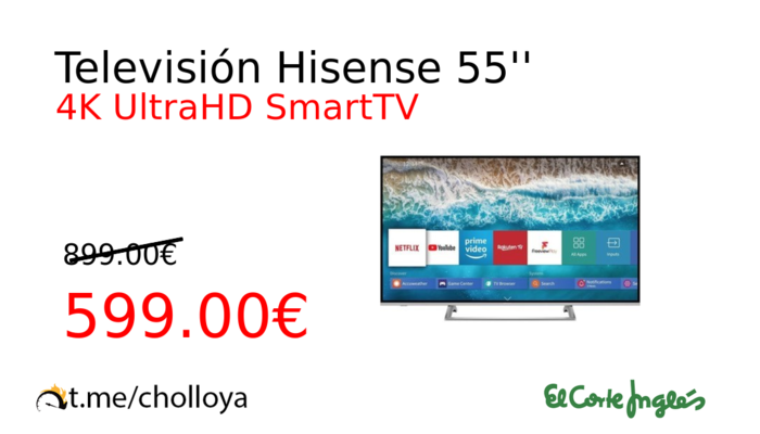 Televisión Hisense 55''