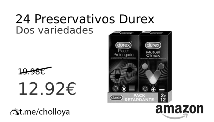 24 Preservativos Durex