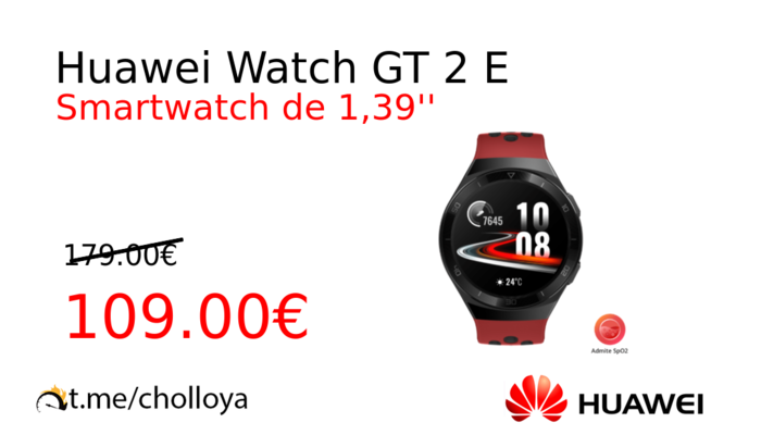Huawei Watch GT 2 E