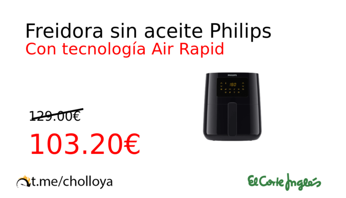 Freidora sin aceite Philips