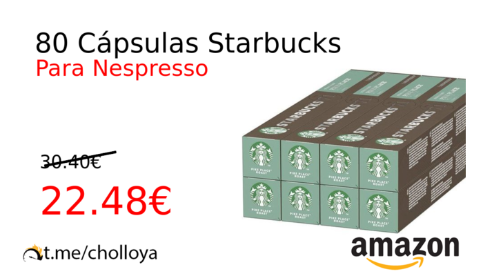 80 Cápsulas Starbucks