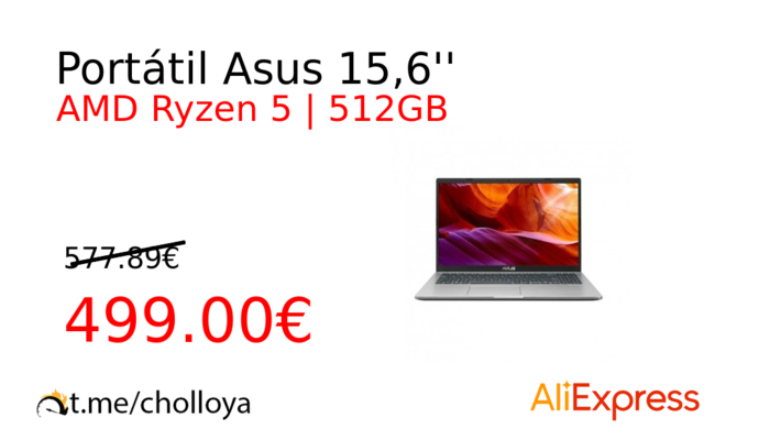 Portátil Asus 15,6''