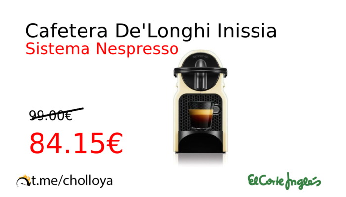 Cafetera De'Longhi Inissia