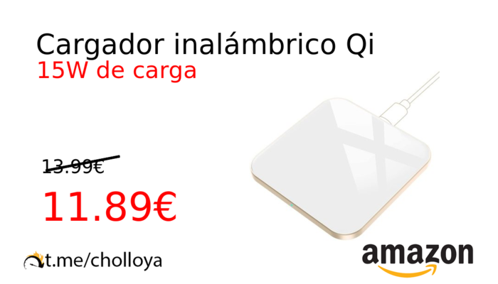 Cargador inalámbrico Qi