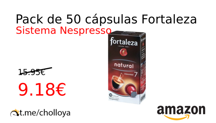 Pack de 50 cápsulas Fortaleza