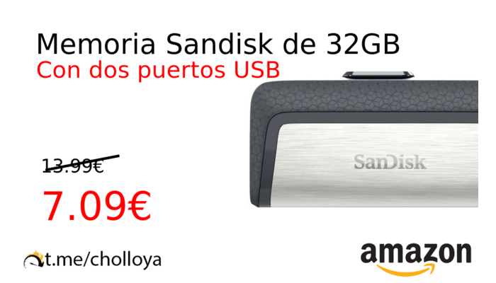 Memoria Sandisk de 32GB