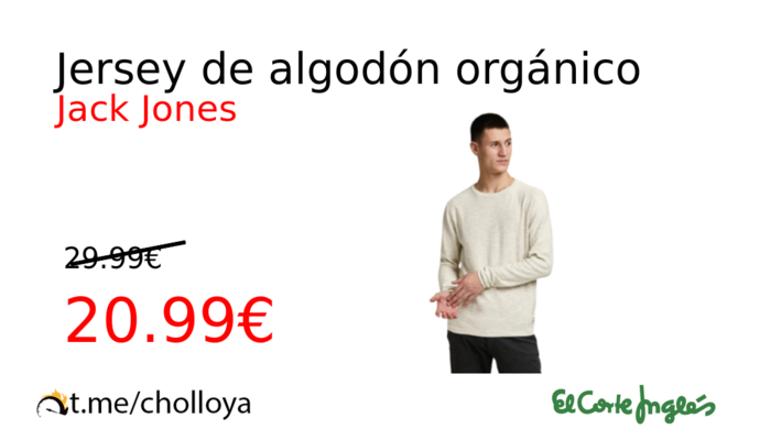 Jersey de algodón orgánico