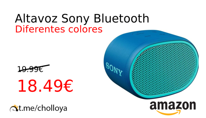 Altavoz Sony Bluetooth