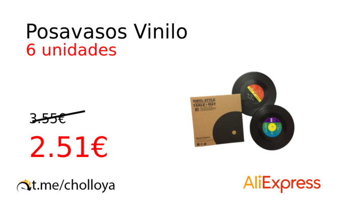 Posavasos Vinilo