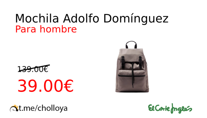 Mochila Adolfo Domínguez