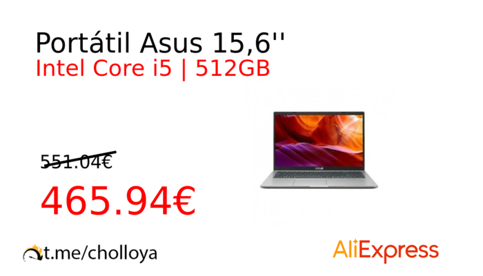 Portátil Asus 15,6''